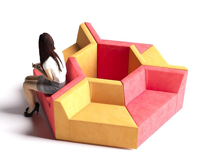 фото Офисный диван Оригами					 №2					